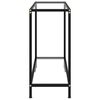 vidaXL Console Table Transparent 80x35x75 cm Tempered Glass