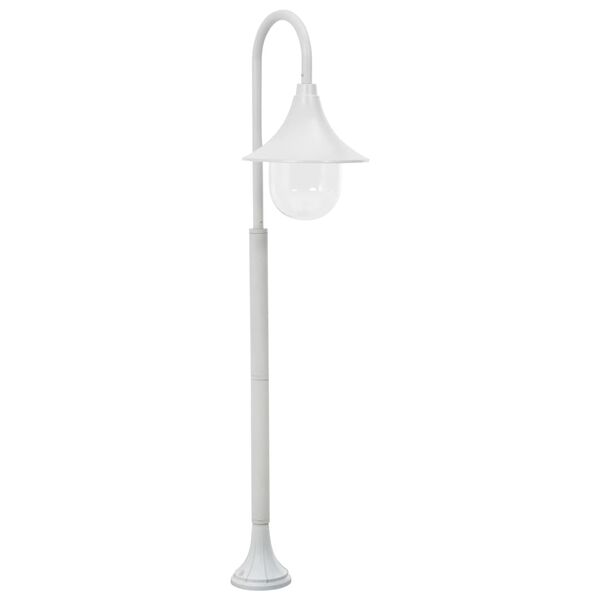 vidaXL Garden Post Light E27 120 cm Aluminium White
