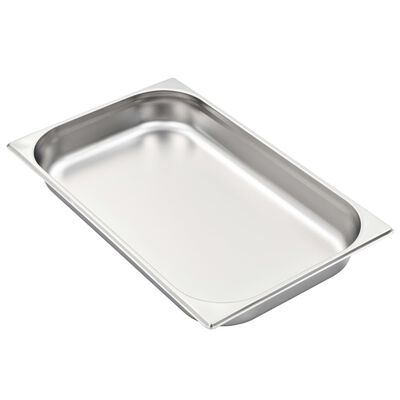 vidaXL Gastronorm Containers 4 pcs GN 1/1 65 mm Stainless Steel