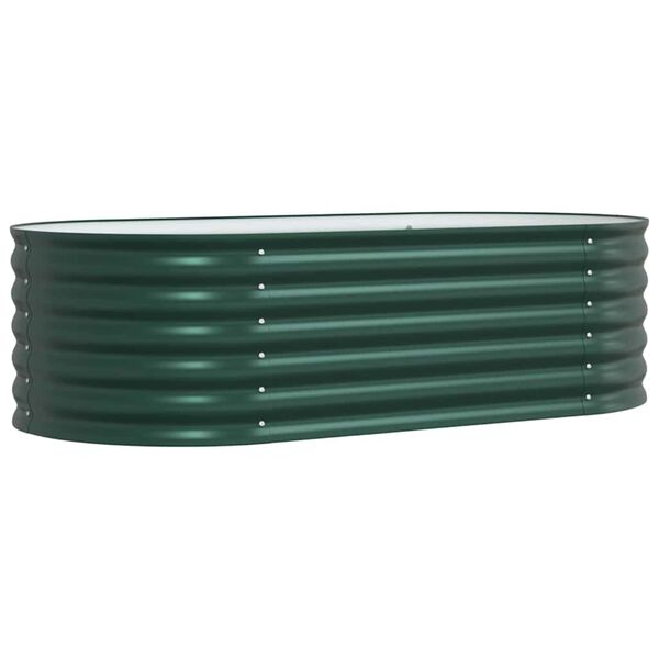 vidaXL Garden Raised Bed Green 160 x 80 x 44 cm Steel