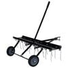 vidaXL Scarifier | Black | Steel | Large | Scarifier | Rectangular | Industrial