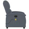 vidaXL Electric Massage Recliner Chair Dark Grey Velvet