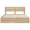 vidaXL Bed Frame with Drawer Sonoma Oak 180 x 200 cm Engineer Wood