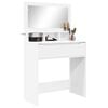 vidaXL Bedroom Dressing Tables with Drawer White 80 x 39.6 x 135 cm