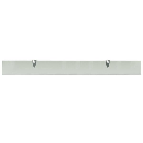 vidaXL Floating Shelves 2 pcs Glass 100x10 cm 8 mm