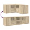 vidaXL Corner Cabinet Sonoma Oak 160x40x45 cm Engineered Wood