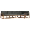 vidaXL Outdoor Sofa Set 5 pcs Natural and Anthracite