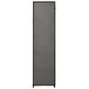 vidaXL Wardrobe with Compartments and Rods Grey 150x45x176 cm Fabric