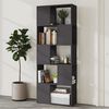 vidaXL Book Cabinet Room Divider Grey 60x24x155 cm Engineered Wood