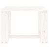 vidaXL Garden Side Table White 40x38x28.5 cm Solid Wood Pine