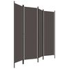 vidaXL 4-Panel Room Divider Anthracite 200x180 cm