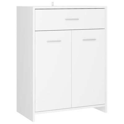 vidaXL Bathroom Cabinet White 60x33x80 cm Engineered Wood