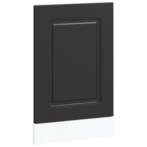 vidaXL Dishwasher Panel "Kalmar" Black 45x1,5x57 cm Engineered Wood