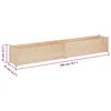 vidaXL Garden Planters 2 pcs 200x31x31 cm Solid Pinewood
