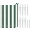 vidaXL Wire Mesh Fence with Spike Anchors Green 1x25 m