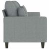 vidaXL 3-Seater Sofa Light Grey 180 cm Fabric