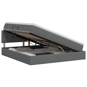 vidaXL Storage Bed with Headboard 153 x 203 cm Fabric