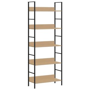 vidaXL 5-Layer Book Shelf Oak 60x27,6x158,5 cm Engineered Wood