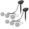 vidaXL Garden Lamp | Set of 6 | Transparent | Plastic | 9.5 cm Diameter