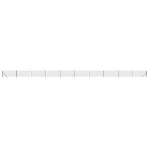 vidaXL Wire Mesh Fence with Spike Anchors Anthracite 1x25 m