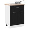 vidaXL Hanging Cabinet Black Oak 60 x 46 x 81.5 cm Engineered Wood