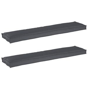 vidaXL Pallet Cushion Set 2 pcs Anthracite 180 x 40 x 8 cm
