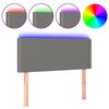 vidaXL LED Headboard Dark Grey 100 cm Fabric