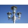 vidaXL Garden Light Post 3-arms 215 cm White Aluminium