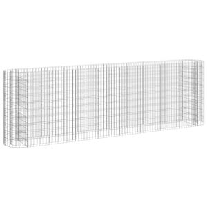 vidaXL Gabion Raised Bed Galvanised Iron 330x50x100 cm