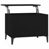 vidaXL Coffee Table Black 60x44,5x45 cm Engineered Wood