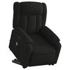 vidaXL Electric Stand up Massage Recliner Chair Black Faux Leather