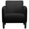 vidaXL Sofa Chair with Armrests Black 54 cm Velvet