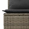 vidaXL Garden Sofa Set with Cushion 7 pcs Grey Poly rattan