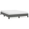 vidaXL Bed Frame without Mattress Dark Grey 137x190 cm Full Fabric