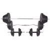 vidaXL Weight Bench with Weight Rack, Barbell and Dumbbell Set 120 kg