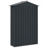 vidaXL Garden Shed Anthracite 116x45x175 cm Galvanised Steel