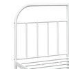 vidaXL Metal Bed Frame without Mattress with Headboard White 180x200cm