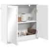 vidaXL Bathroom Mirror Cabinet White 60 x 20 x 60 cm Engineered Wood