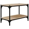 vidaXL TV Cabinet Sonoma Oak 60x33x41 cm Engineered Wood and Steel