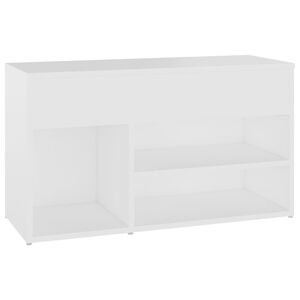 vidaXL Shoe Bench White 80x30x45 cm Engineered Wood