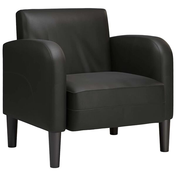 vidaXL Sofa Chair with Armrests Black 54 cm Faux Leather