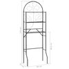 vidaXL Toilet Rack Black 60x33x174 cm