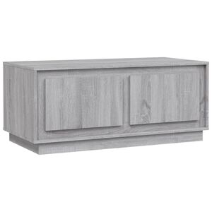 vidaXL Coffee Table Grey Sonoma 102x50x44 cm Engineered Wood