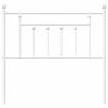vidaXL Metal Replace Headboard White 90 cm