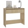 vidaXL Console Table Sonoma Oak 89x41x76.5 cm Steel