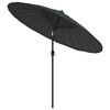 vidaXL Garden Parasol with Aluminium Pole 270 cm Anthracite