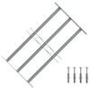 vidaXL Window grilles 500-650 mm Galvanized Steel
