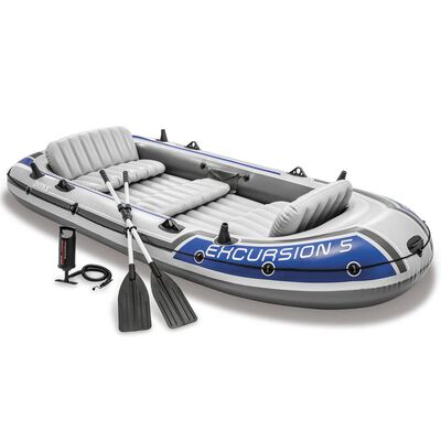 Intex Excursion 5 Set Inflatable Boat with Oars and Pump 68325NP
