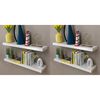 vidaXL Wall Shelves 4 pcs White 80 cm
