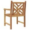 vidaXL Chair 2 pcs Brown 60 x 58 x 90 cm Solid Teak Wood
